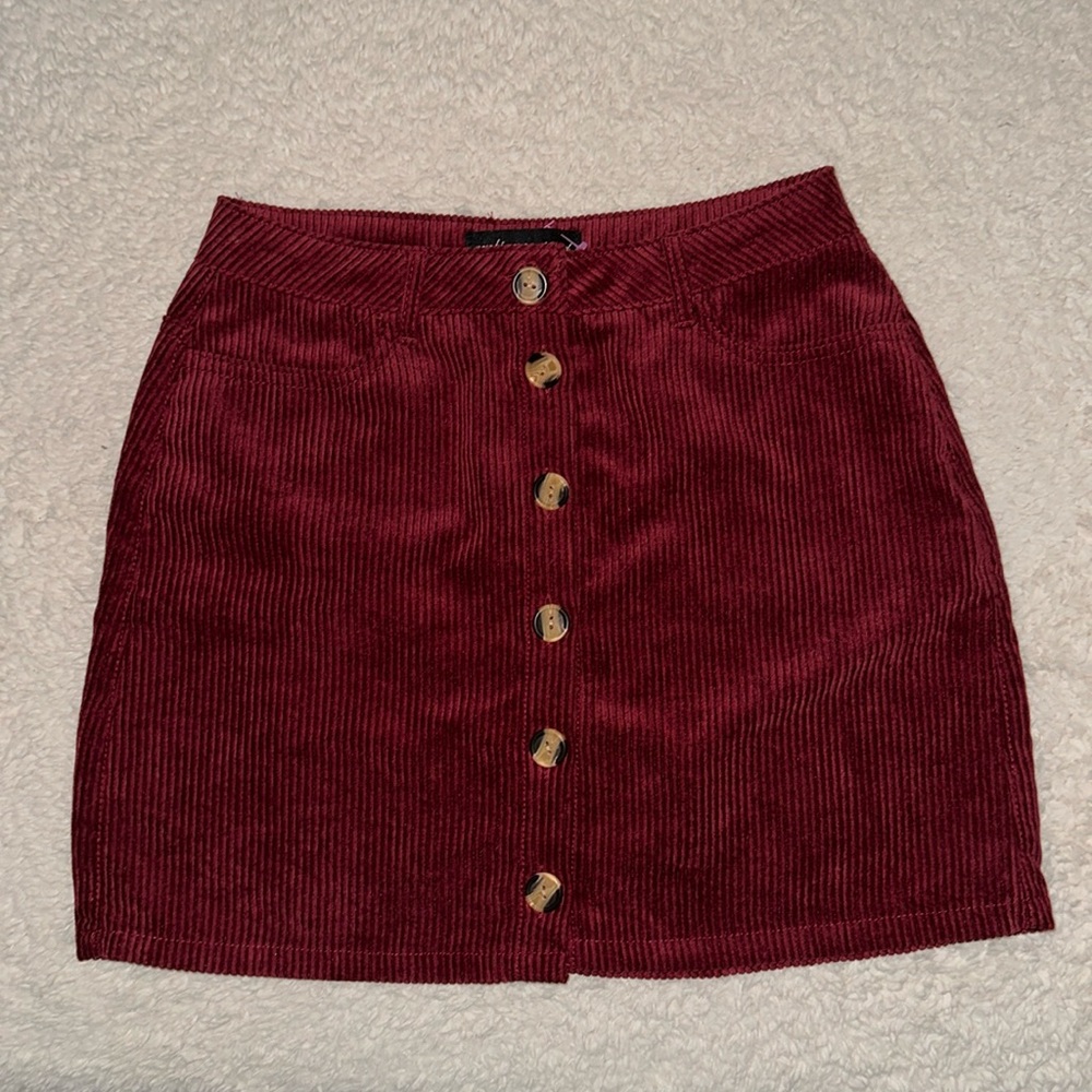 Ambiance Apparel Corduroy Mini Skirt Size Large